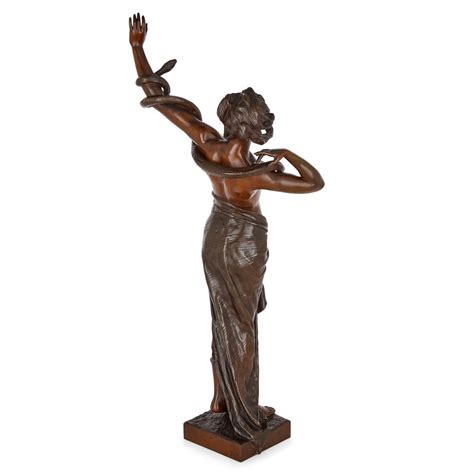 Friedrich Goldscheider A Large And Rare Bronze Female Figure By