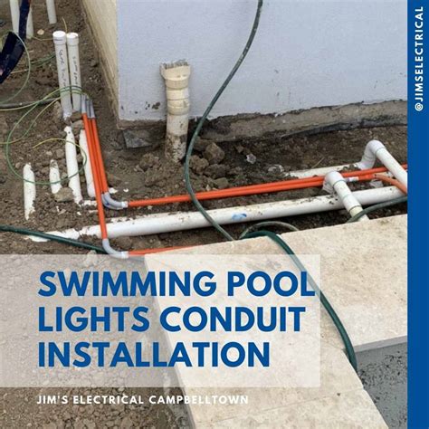 Swimming Pool Lights Conduit Installation