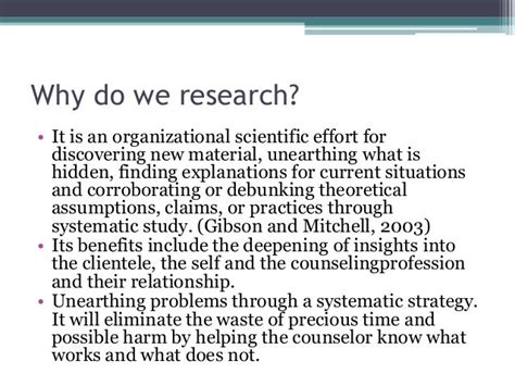 Why Do We Conduct Research