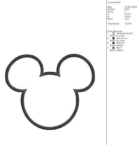 Mickey Head Silhouette Clip Art At Getdrawings Free Download