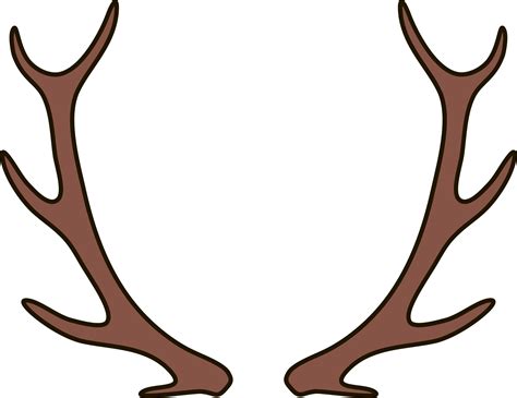 Deer Antlers Clipart Vector Deer Antlers Tattoo Simple Png Image With