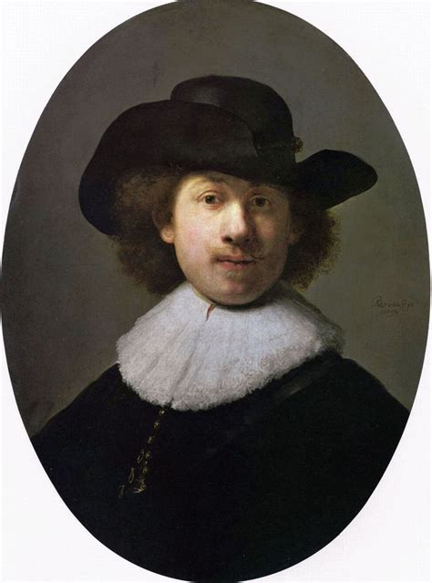 Rembrandt Van Rijn Self Portrait As A Citizen 1632 Burrell Collection