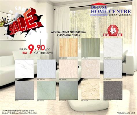 15.5 sq ft multicolor 2x4 polished glazed vitrified tiles, thickness: Promotion - Ceramic Tiles in Malaysia | Deluxe Ceramic ...