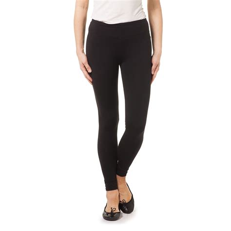 Cuddl Duds Leggings Con Elastico In Vita E Taschina Con Zip Sul Retro