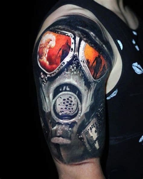 All my friend who are great artists have been using there product for years & love it. 30 Mushroom Cloud Tattoo Designs For Men - Atomic Ink Ideas