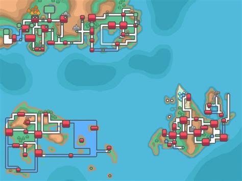Full Pokemon World Map All Regions