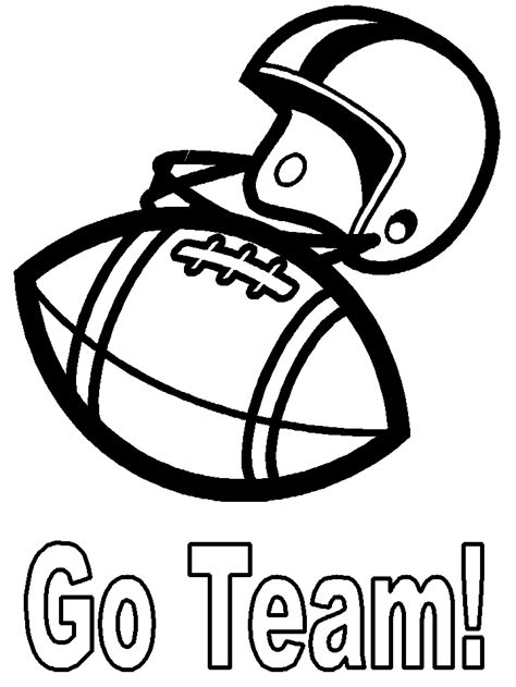 Football Team Coloring Page Free Printable Coloring Pages