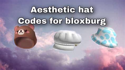 Aesthetic Hat Codes Bloxburg Coding Robloxclothing Robloxoutfits