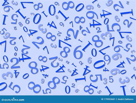 Mathematics Background Different Numbers In Random Pattern Stock