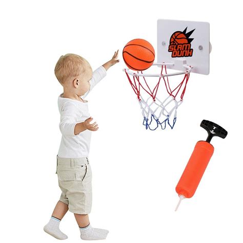 Per Kids Mini Basketball Toy Set With Portable Basketball Hoop Andpump
