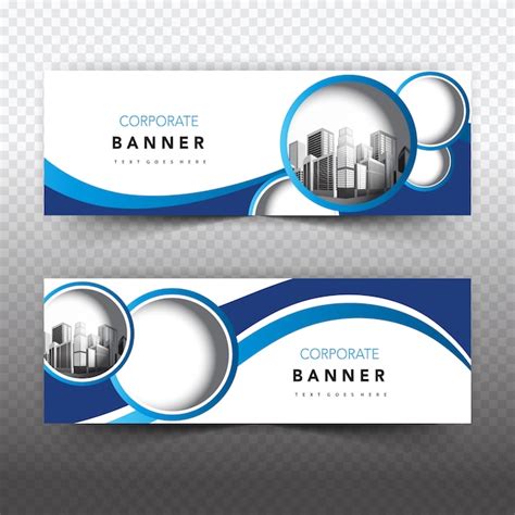 Blue And White Business Banner Vector Free Download