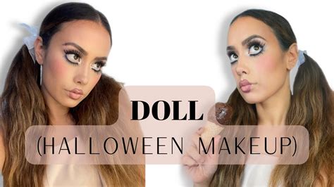 Doll Face Makeup Tutorial Cute Halloween Youtube