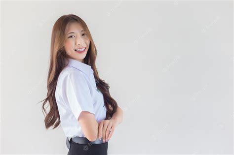 Premium Photo Thai Student In University Student Uniform Asian Cute