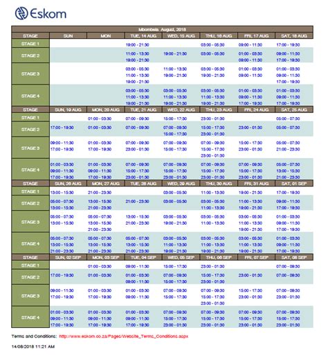 This script just extract the schedule from the sites and prints the result in a desirable format. Load Shedding Schedule updated - Lowvelder