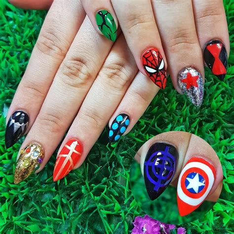 30 Marvels Avengers Nail Art Designs Avengers Nails Marvel Nails