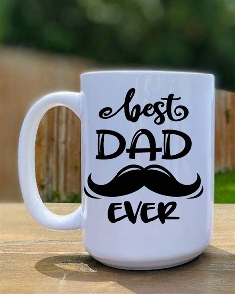 Best Dad Ever Coffee Mug Coffe Mug Fathers Day T Etsy