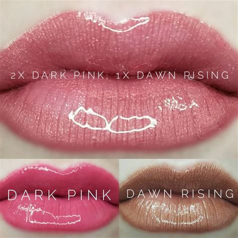 Lipsense Distributor Perpetualpucker Dark Pink And Dawn Rising
