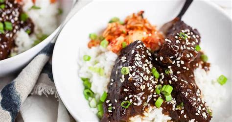 I like cooking my favourite korean bbq short ribs in my oven. Korean Braised Short Ribs (Galbi Jjim) | Sunday Supper Movement