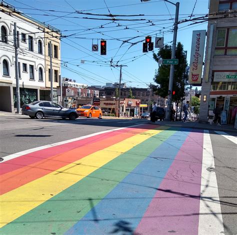 Rainbow Crosswalks In Capitol Hill In Seattle Rpics