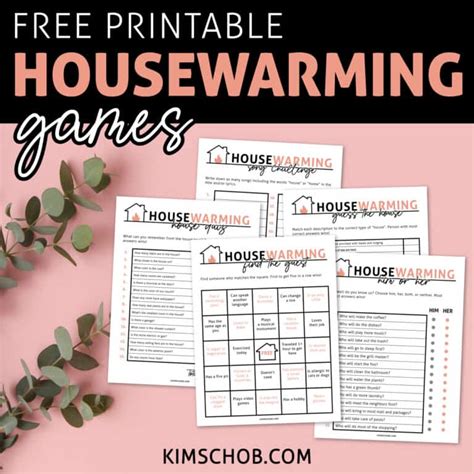 Free Printable Housewarming Games Kim Schob