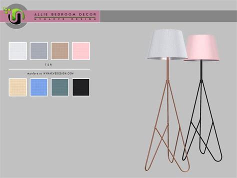Nynaevedesigns Allie Floor Lamp Sims 4 Cc Furniture Sims 4 Bedroom