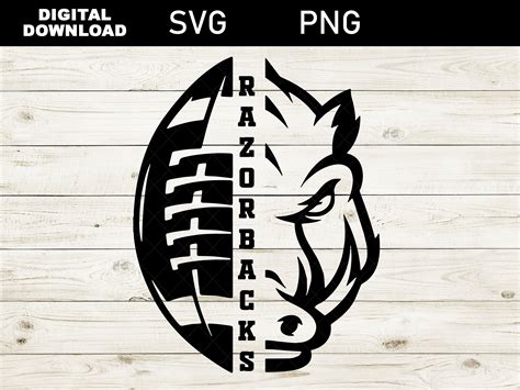 Go Hogs With Ball Svg Design Arkansas Razorback Svg