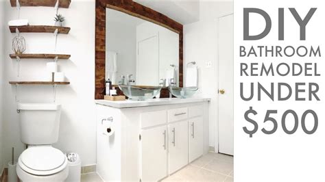 Having a small bathroom can be challenging. Remodeling a bathroom for Under $500 | DIY | How To ...