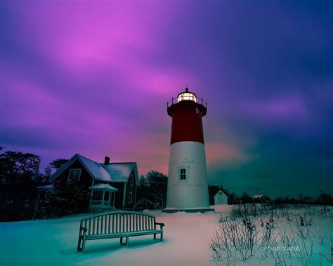 Lonely Nauset Lighthouse Eastham Cape Cod Cape Cod Lighthouses