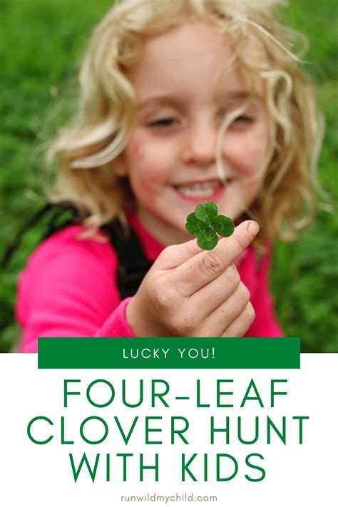 Four Leaf Clover Hunt With Kids Run Wild My Child Clover Leaf Fun