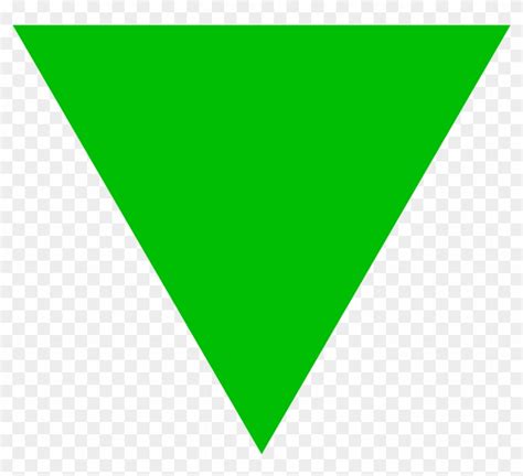 Triangle Clipart Svg Green Upside Down Triangle Free Transparent