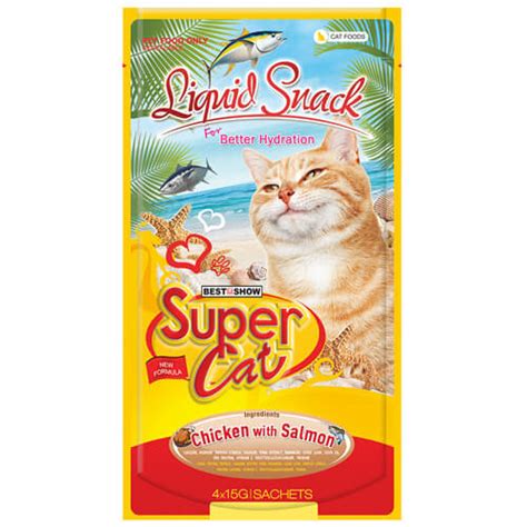 Supercat Liquid Snack Chicken With Salmon 15gr Supercat