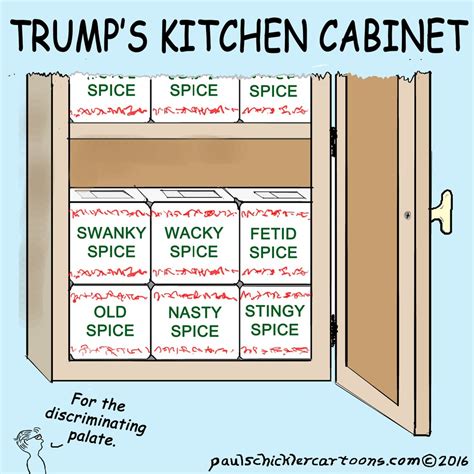 'kitchen cabinet' rules over vijayakanth: Cartoon: Trump's Cabinet: recipe for disaster