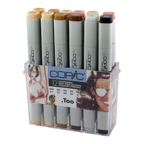 Copic Classic Twin Marker 12 Set Skin Tone Colors Markers N Pens