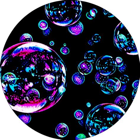 Galaxy Bubbles Orbs Pretty Sticker By Niccisummerville