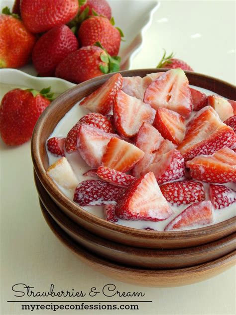 strawberries and cream my recipe confessions