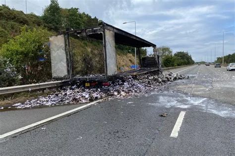 M5 Reopens After Lorry Fire Causes 11 Hour Closure In Devon Devon Live