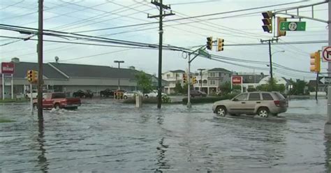 Flooding In Parts Of New Jersey Following Heavy Rain Cbs New York