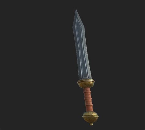 Sword Gladius Free Vr Ar Low Poly 3d Model Cgtrader