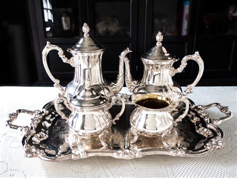 We did not find results for: Vintage Silver Plate Coffee Tea Service Set With Tray ...