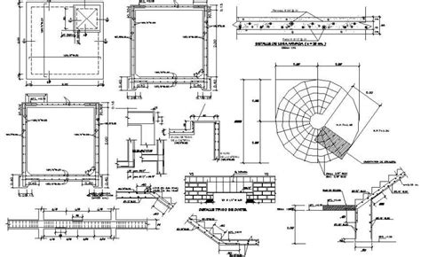 2d Drawings Detail Of Cad Rcc Structural Blocks Dwg Autocad Software