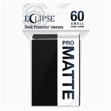 Ultra Pro Sleeves Small Eclipse Matte Jet Black 60 Count Ulpdps15637