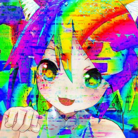 Pin By Mugi On Edit Stuff Rainbow Aesthetic Cybergoth Anime