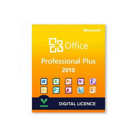 Microsoft Office 2010 Professional Plus 1pc License Digital