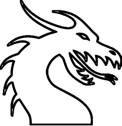 Dragon Outline Coloring Page