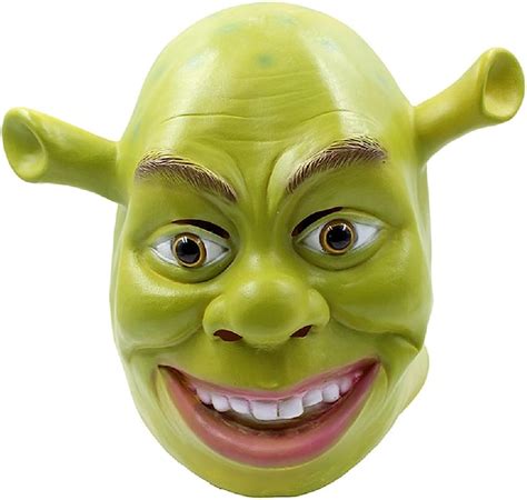 Cosfunmax Shrek Maschera Costume Maschera Halloween Cosplay Testa Piena