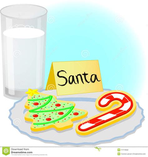 I'm posting these two free chocolate chip cookie clipart images that you can use for personal or commercial use! Christmas Cookies For Santa/eps Stock Vector - Illustration of frosting, candy: 11713502