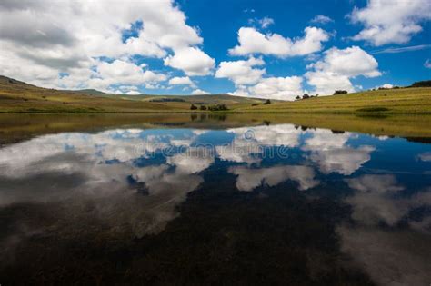 Lake Mirror Reflections Landscape Stock Image Image Of Clouds Glass