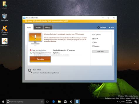 How To Turn On Or Off Periodic Scanning In Windows 10
