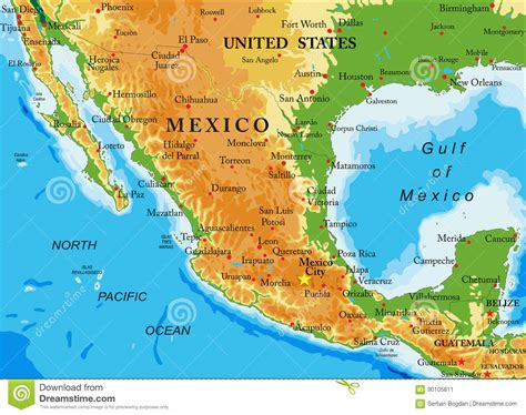 Mapa Geografico De Cancun Mexico