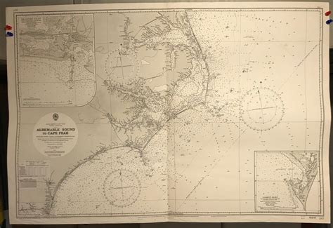 North Carolina Outer Banks Navigational Chart Hydrographic Map Etsy